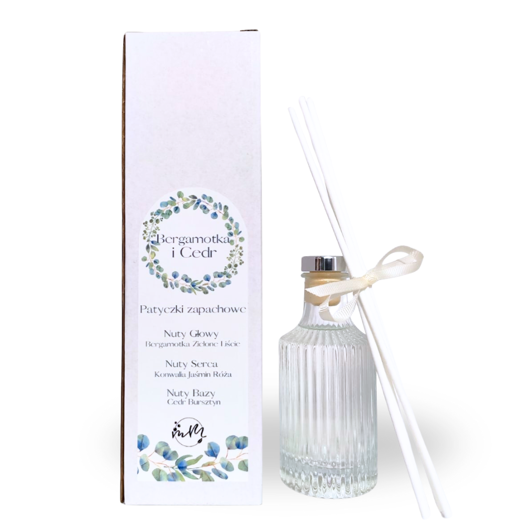 Patyczki zapachowe Bergamotka i Cedr