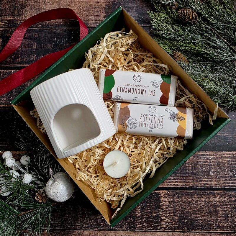 Zestaw kominek zapachowy i 2 woski sojowe