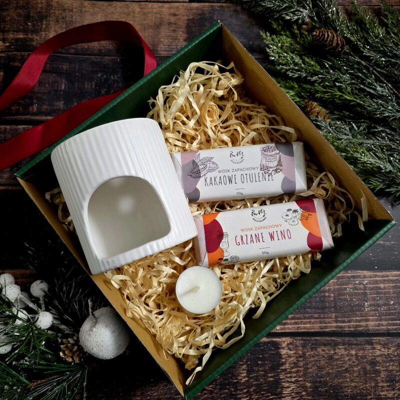 Zestaw kominek zapachowy i 2 woski sojowe