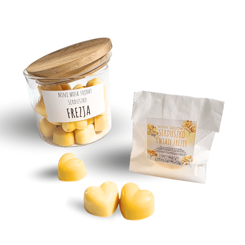 Mini wosk sojowy Serduszko Frezja 1szt - 6g