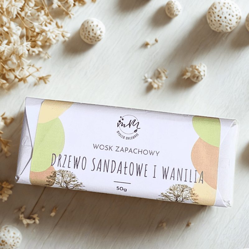 Wosk zapachowy Drzewo Sandałowe i Wanilia