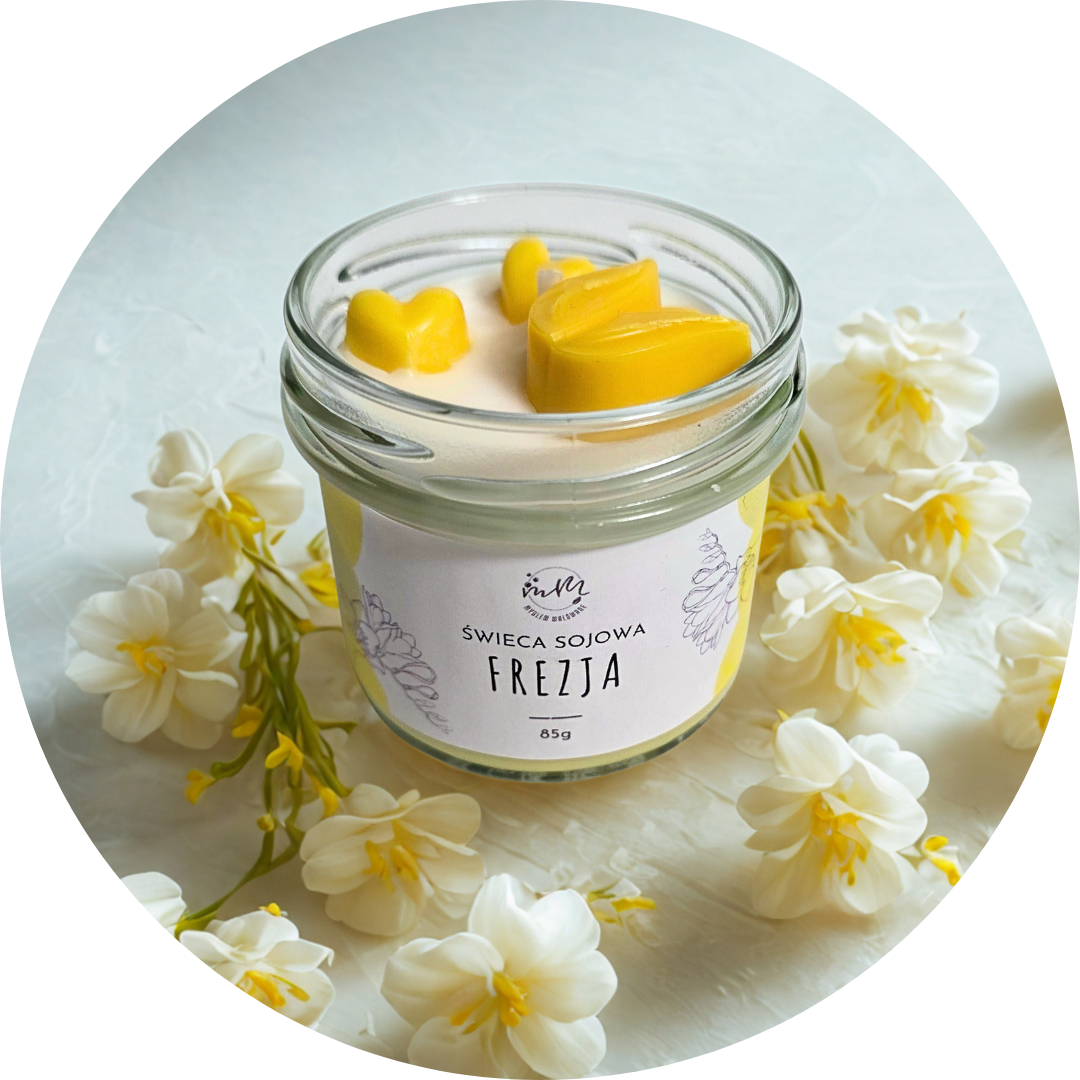 WIELKI POWRÓT! Świeca sojowa Frezja - 3 warianty