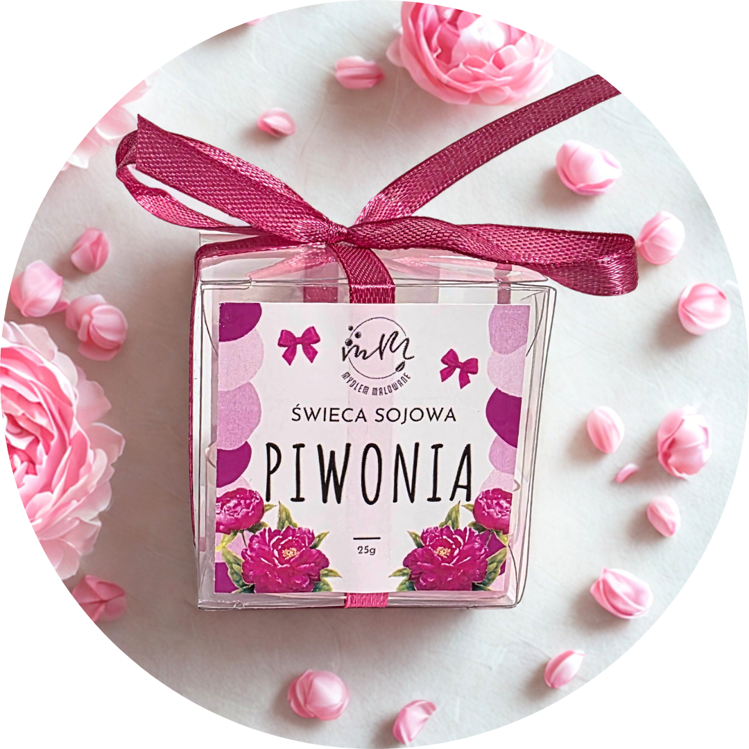 NOWA ODSŁONA! Świeca sojowa Piwonia - 3 warianty