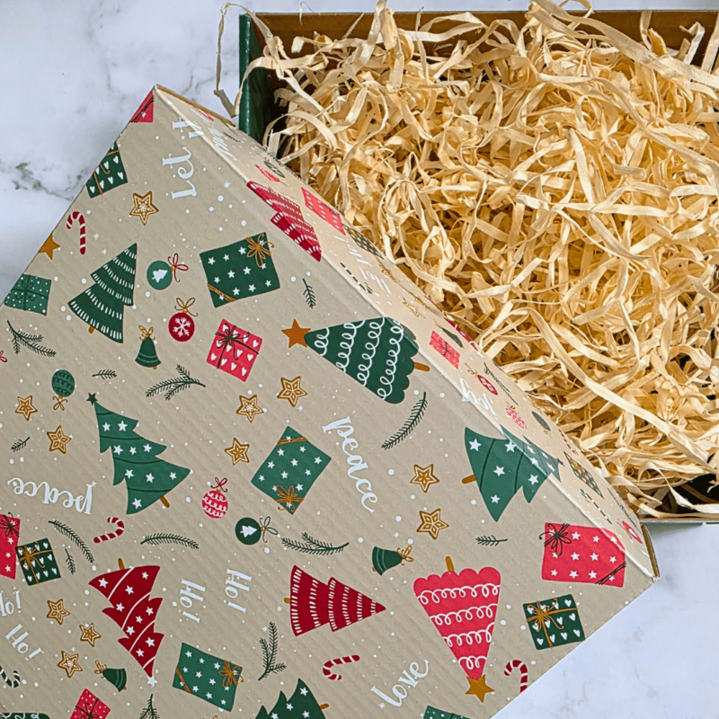 Pudełko prezentowe świąteczne - na minimum dwa słoiczki