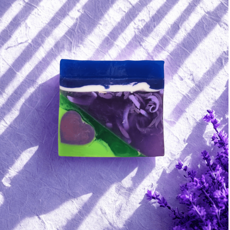 Mydło glicerynowe Lawendowe Pola kostka