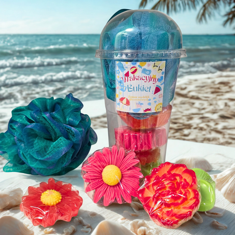 Zestaw mydełek glicerynowych Wakacyjny Bukiet 150g