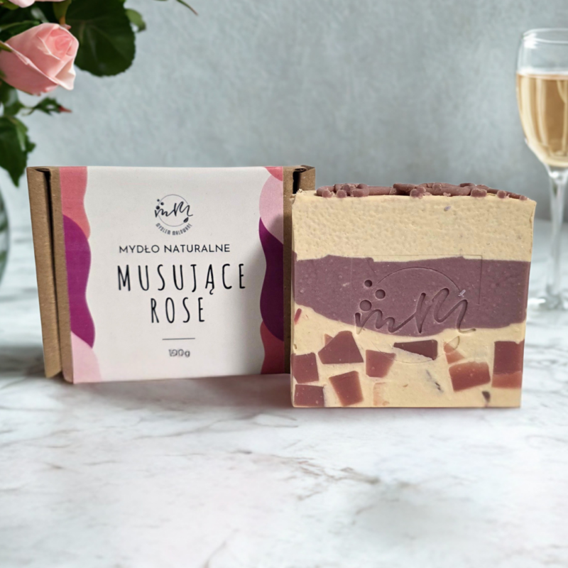 Mydło naturalne Musujące Rosé